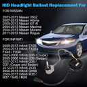 Xenon HID Headlight Ballast Control Unit with Igniter & D2S Bulb - Compatible with Nissan Altima, 350Z, Maxima, Murano, Rogue, Infiniti G35, G37, FX35- Replaces 28474-8991A 28474-89904 NZMNS111LAN