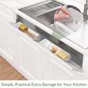 30" Tip Out Tray for Sink, Fits Cabinet Opening 32-3/5" Wide and Larger, Easy to Install, Sturdy Steel Hinges, Smooth Spring Mechanism, Maximize Space of the Unused False Drawer Front, 1 Pack