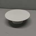 Gomakren 8.15 inch White Cake Stand, Fits Cakes Under 8 Inches, Small Porcelain Cake Plate for Desserts, Parties, Baby Shower, Birthday, Christmas, Home Decorating Stand