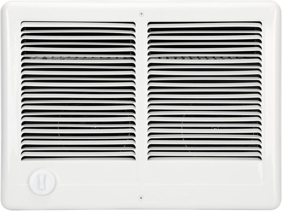 CSTC302TW Twin Electric Wall Heater - 3000/2250 Watt & 240/208 Volt Wall Heater with Built-in Thermostat, 10236/7677 BTU Electric Wall Heaters for Kitchens, Front Rooms, Halls, Garages