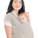 KeaBabies Baby Wrap Carrier  All in 1 Original Baby Carrier Newborn to Toddler Sling, Easy to Wear, Hands Free Bonding, Lightweight, Breathable Infant Wraps (Stone Gray)