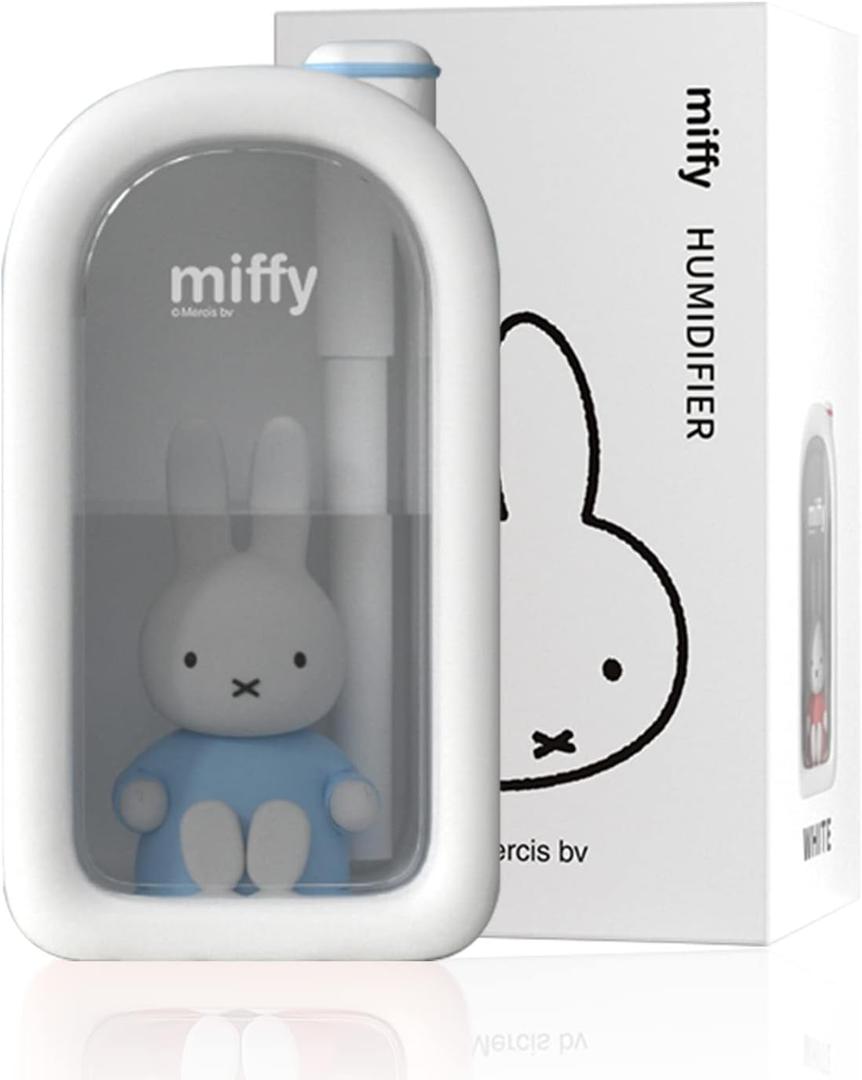 Mipow X Miffy Cool Mist Humidifier - Ultrasonic Quiet, Mini Cute Humidifier with Night Light, 380ml Humidifiers for Bedroom/Babies Nursery/Office