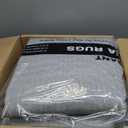 Washable Area Rugs for Living Room 9x12 - Large Neutral Modern Abstract Rug, Soft Low Pile Carpet with Non Slip Backing for Under Dining Room Table, Bedroom, Home, Office, Dorm - Blue Gray