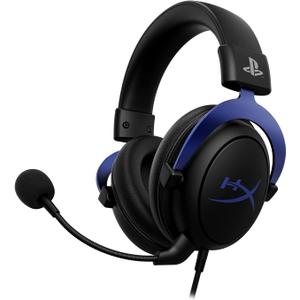 HyperX Cloud - Gaming Headset, PlayStation Official Licensed Product, for PS5 and PS4, Memory Foam comfort, Noise-cancelling mic, Durable aluminum frame,Black