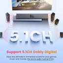 avedio links 4K HDMI Audio Extractor Splitter, 1080P@120Hz HDMI Audio Converter Adapter + Optical SPDIF + L/R Stereo HDMI2.0 HDCP2.2 Dolby Digital/DTS for Fire Stick, Blu-Ray Player