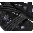 Skechers Women Reggae Slim - Sunnyside 2.0 Black/Black, 9.5 Medium