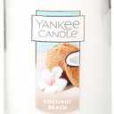Yankee Candle Coconut Beach Scented, Classic 22oz Large Tumbler 2-Wick Candle, Over 75 Hours of Burn Time