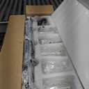 5-Light Linear Chandelier 35.4in Black Kitchen Island Lighting Fixture Dining Room Light Fixture Pendant Lights Ceiling Hanging Modern Kitchen Chandeliers Over Table with Clear Glass Shades