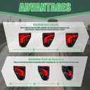 letsdate Taillights Assembly Fit For 14th Gen F150 Pickup Trucks 2021-2025 All Models(Re-use Stock Blind Spot Module) w/Dynamic Animation, Plug and Play Tint Smoke