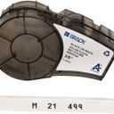 Brady Authentic (M21-375-499) Multi-Purpose Nylon Label for General ID, Wire Marking, and Lab Labeling, Black on White- For M210, M210-LAB, M211, BMP21-PLUS and BMP21-LAB Printers, .375" W, 16' L