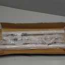 STORAGE MANIAC Adjustable Closet Rod Hanging Clothes Heavy Duty Closet Extender Hanging Rod Space-Saving Clothes Hanging Bar Double Closet Hanging Rod Hanging Closet Organizer Closet Bar, Pack of 2, White