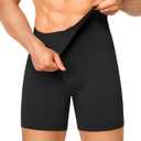 Nebility Shapewear Men Compression Shorts - Slimming Body Shaper Tummy Control Underwear Boxer Briefs (M)