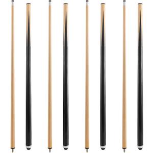 HMQQ Pool Cue Sticks 48" Billiard Cues with 13mm Leather Tip 17oz/18oz Standard or 20oz Heavy Set of 2 or 4 Durable 2-Piece Pool Sticks for Beginners, Adults, Home & Bar