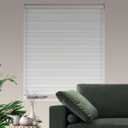 Zebra Roller Shades, Dual Layer Roll Up Blind for Living Room, Semi Sheer Shades Window Privacy Light Control for Day and Night, (Maximum Height 72inch, White Color, Width 33 inch)