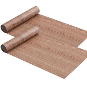 Peel and Stick Vinyl Flooring Planks Roll Wood Grain Wallpapers, 118.11"L x 15.75"W