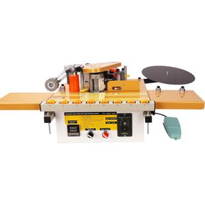 Edge Banding Machine, Portable Woodworking Edge Bander Curve Straight, Dual-Side Glue Application, Automatic Tape Breaking&Intelligent Temperature Control & Adjustable Speed 5-10m/min (110V) Edge Banding Machine, Portable Woodworking Edge Bander Curve Straight, Dual-Side Glue Application, Automatic Tape Breaking&Intelligent Temperature Control & Adjustable Speed 5-10m/min (110V)