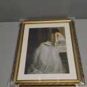 VIYYIEA Gold Framed Wall Art Canvas Print Home Decor for Living Room Women Reading Pictures for Bedroom Bathroom Wall Decor Women Portrait Art Wall Painting Vintage Art Prints Room Wall Decor 13x16in