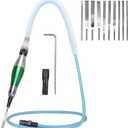 1/8" (3mm) Air Micro Grinder, Pneumatic Pencil Die Grinder, 28000 RPM Free Speed, For Cleaning Dies, Rotors, Backing Plates, Brake Pads, Mounts, Etc.