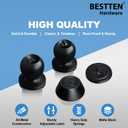 BESTTEN Keyed Alike Exterior Door Knob with Key Lock and Deadbolt, All Keyed Same, Matte Black Entry Door Knobs with Lock and Keys for Entrance and Front Door