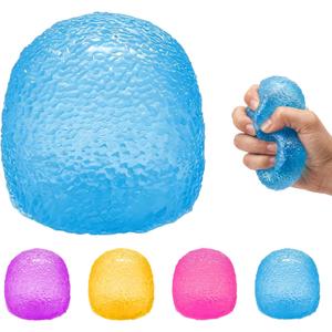 Gumdrop Squishy Toys, Squishy Fidget Toys Stress for Adults, Super Solid Squeeze Ball, Sensory for Stress Relief, Suitable for Adult use in Offices and Homes (Blue)