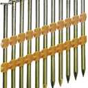 Grip-Rite GR408HG1M 3" x .120", 21-Degree Plastic Strip Round Head Framing Nails, Ring Shank, Galvanized, 1M Plastic Tub (1000 Count)