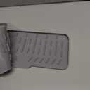 24" Kitchen Sink Faucet Splash Guard Plus Size Silicone Sink Faucet Drying Mat Faucet Handle Drip Catcher Tray Dish Sponge Holder Kitchen Sink Accessories Protector Home Organization Gadgets Organizer (Grey: 23.4"x5.7")