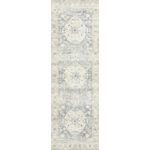 Loloi II Rosette Denim/Fog
 2.5x8 FT