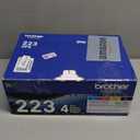 Brother Genuine Standard-Yield Toner Cartridge Four Pack TN223 4PK - Includes one Cartridge Each of Black, Cyan, Magenta & Yellow Toner, Standard Yield, Model: TN2234PK