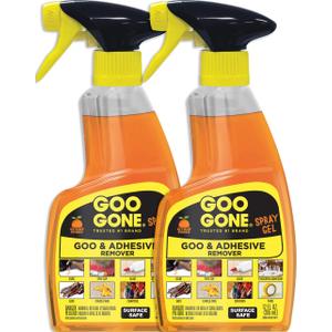Goo Gone Original Spray Gel Adhesive, Sticker Remover - Works on Ink, Sap, Tar, Decals, Bumper Stickers and more - 12 Oz, 2 Pack Goo Gone Original Spray Gel Adhesive, Sticker Remover - Works on Ink, Sap, Tar, Decals, Bumper Stickers and more - 12 Oz, 2 Pack