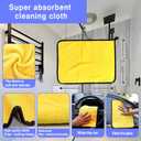 2 x Stainless Steel Wipes Set - 10-Pack Reusable Microfiber Cleaning Cloths for Windows, Kitchen, and Home - Scratch-Safe for Dishes, Glass, Mirrors, Stove, Furniture Surfaces