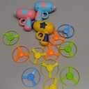 14 Pieces Cat Fetch Toy with Colorful Flying Propellers Set, Cat Playing Tracking Interactive Toys for Kitten Chasing Training Hunting