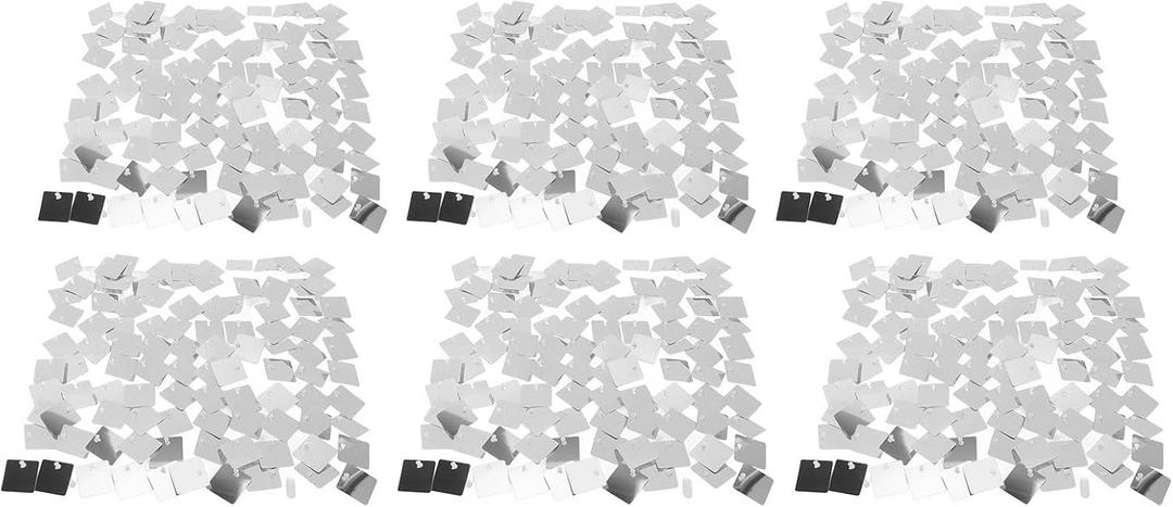 Shiny Glitter Sequin Wall Backdrop Panels for Engagement Birthday Party Photography Props, PVC Material, Easy Installation, 6pcs for Wedding Anniversary Decor (Silver)