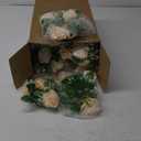 Yunlly Artificial Rose Candle Rings Wreaths 3 Inch Wedding Centerpiece LED Flameless Candles Eucalyptus Rings for Centerpiece for Tables Party Valentine Mother's Day Decoration(Champagne,12 Pcs)