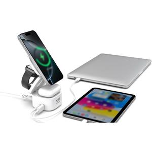 OneCharge Station, 5 in 1 Foldable Wireless Charging StationPD Fast,Travel Charger for iPhone Apple Watch AirPods Laptop
