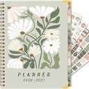 GuassLee 2026-2027 Academic Planner, Weekly and Monthly Planner from July 2026-June 2027, 8.4"x 6.1" Aesthetic Daisy Agenda Book with Back Pocket Stickers Tabs for School Office Supplies, A5 Size