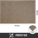 HIYARD Sturdy Front Door Mat, Absorbent Muddy Dirt Resist Welcome Door Mats Outdoor Indoor, Stain and Fade Resistant, Non-Slip Rubber Backing Low Profile Doormat for Entryway, 4732, Beige, 2'8" x 3'11"