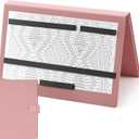 Flutesan Knitting Pattern Holder Fold up Cross Stitch Knitting Chart Keeper with 4 Replacement Magnets Magnetic Cross Stitch Accessories and Supplies for Crochet, 13.2 x 9 Inch (Pink)