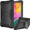 Fingic for Samsung Galaxy Tab A 10.1 Case 2019(Not for A10.1 2016/A7 10.4 2022/2020/ A8 10.5 2021/A10.5 2018) Heavy Duty Shockproof Bumper Kickstand Case for Tab A 10.1 2019(SM-T510/T515/T517),Black