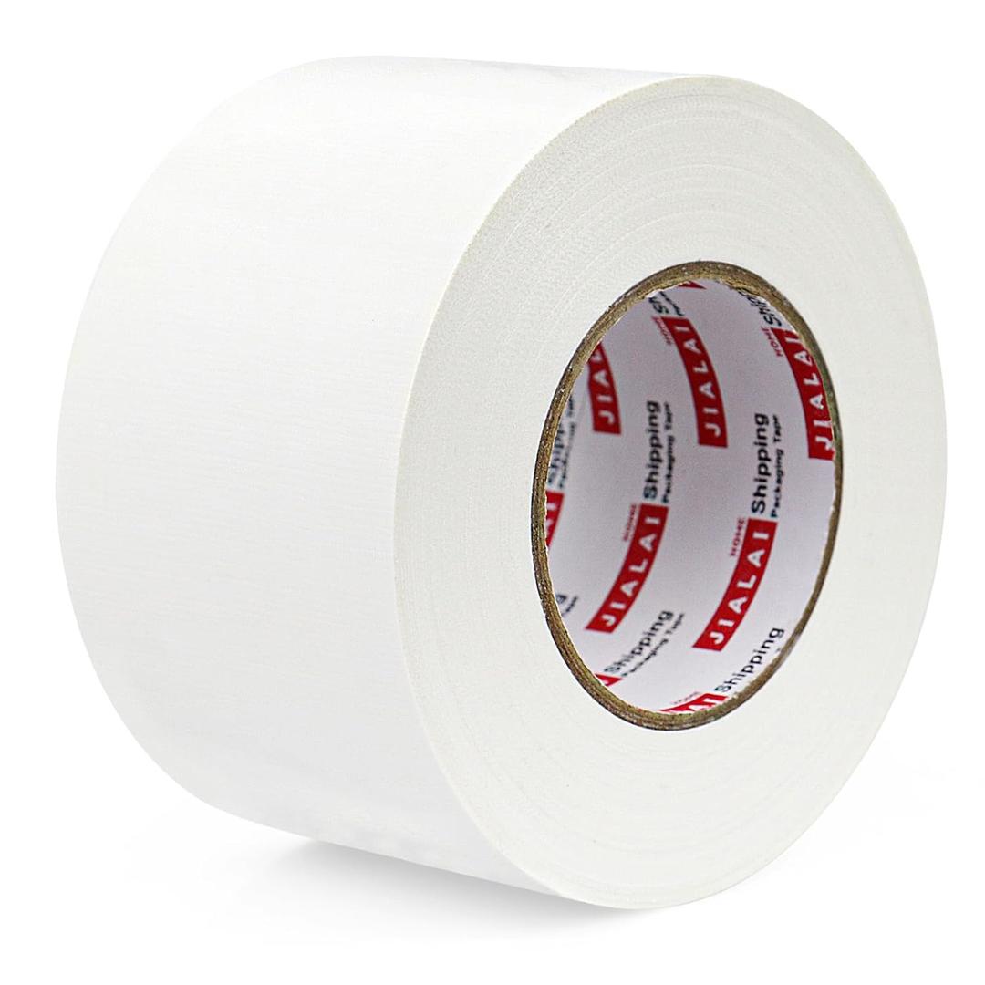 JIALAI HOME White Duct Tape 3 inch, Industrial Grade 3 inches x 55 Yards (164 ft), 9 Mil Heavy-Duty, Waterproof, UV Resistant for Crafts & Home Improvement