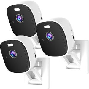 3PCs Indoor Security Camera Wireless, 4MP HD WiFi Home Security Camera with Magnetic Mount, Window Camera for Indoor Use, AI Motion Detection, 24/7 Recording, No Subscription, 2-Way Audio, Works Alexa