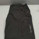 Lizorn Men's Snow Ski Pants Waterproof Insulated Winter Softshell Fleece Lined Hiking Work Snowboard Trousers for ColdWeather (34, Black)