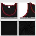 Men's Gym Workout Tank Tops - Soft Lightweight Sleeveless Muscle Shirts for Beach & Athletic Wear (3X-Large, Black-1)