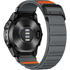 Bandletic Compatible with Garmin Fenix 8 51mm 7X 6X 5X Watch Band - 26mm Quick Fit Rugged Nylon Strap for Fenix 7X 6X Pro/5X Plus/3/3 HR/Instinct 2X Solar 3 50mm /Enduro/Quatix 7X/Tactix 8/Epix Pro 2