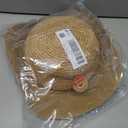 FURTALK Beach Hats for Women Summer Straw Sun Hat Wide Brim Crochet Hats (Beige)
