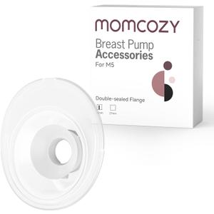 Momcozy Double-Sealed Flange 24mm Compatible with Momcozy M5 Breast Pump. Original M5 Breast Pump Replacement Accessories, 1PC (24mm)