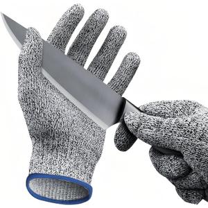 Cut Resistant Work Gloves, ANSI A4 Food Grade Cutting Gloves for Che for Kitchen Meat Cutting,Metal Fabrication, Wood Working,Non Slip, Breathable, Medium
