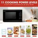 SHARP Countertop Microwave Oven with Removable 12.4" Carousel Turntable, 1100 Watt, 1.4 Cubic Feet, Black