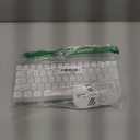 RedThunder 60% Wireless Gaming Keyboard and Mouse Combo, 2500mAh Rechargeable Battery, Ultra-Compact Small RGB Mechanical Feel Keyboard, Lightweight Honeycomb Optical Mouse for Gaming/Business, White