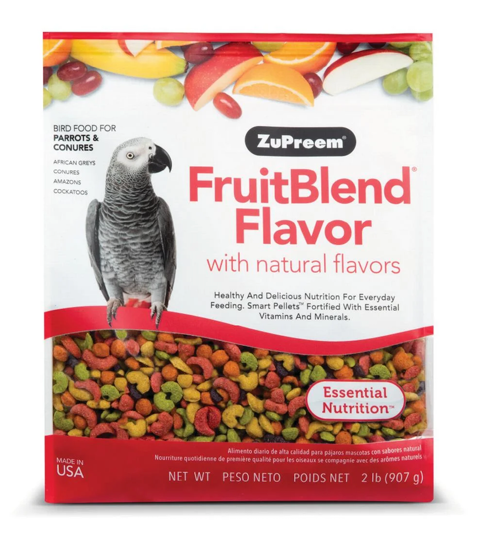 ZuPreem® FruitBlend® Flavor with Natural Flavors Bird Food for Small Birds
 BB Date 08/02/2026