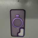 Compatible with Samsung Galaxy S22 Case with Magnetic Ring Stand, Military Drop Protection, Anti-Scratch/Anti-Fingerprint Translucent Matte Case for Samsung Galaxy S22 (Purple)